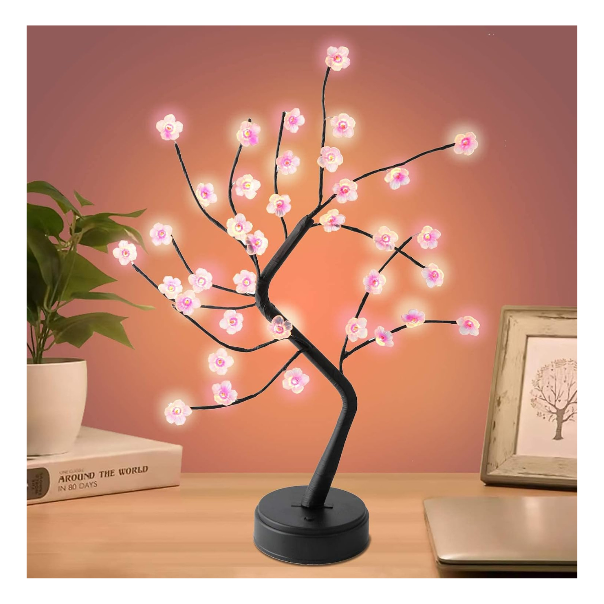 Lámpara de Árbol Flores de Cerezo