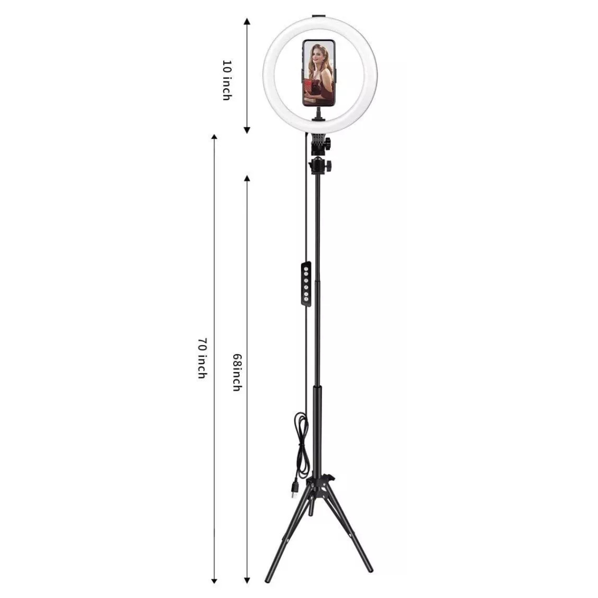 Aro de Luz LED 32 cm con Trípode 2.1 M