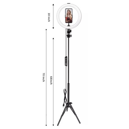 Aro de Luz LED 32 cm con Trípode 2.1 M