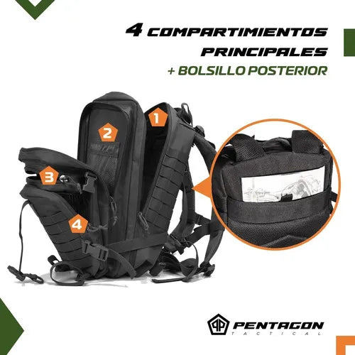 Mochila Tactica Militar Outdoor Pentagon